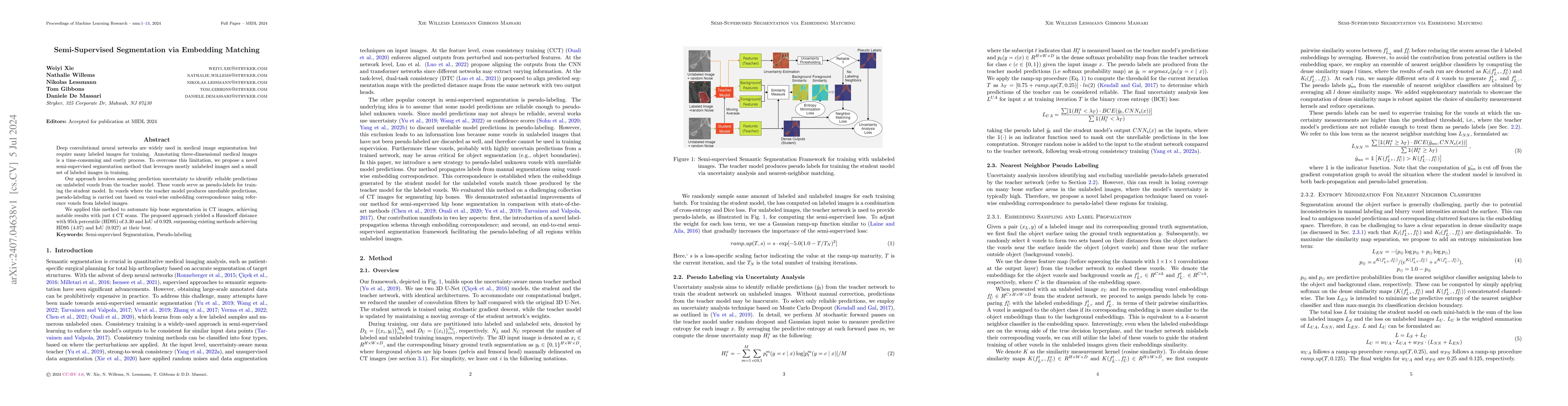 Thumbnail for Semi-Supervised Segmentation via Embedding Matching