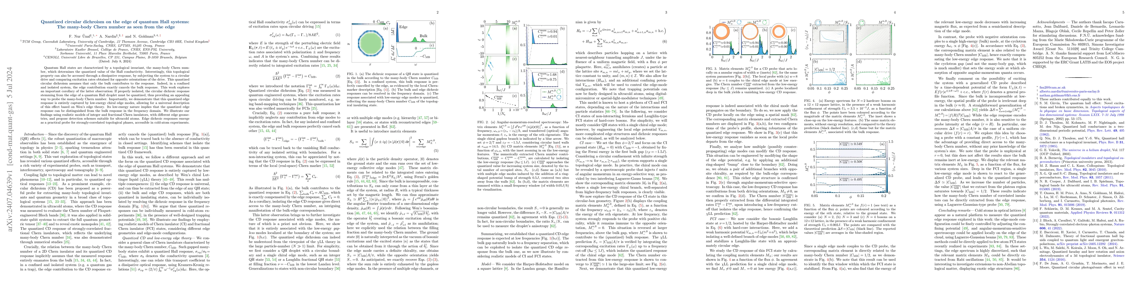 Thumbnail for Quantized circular dichroism on the edge of quantum Hall systems: The
  many-body Chern number as seen from the edge