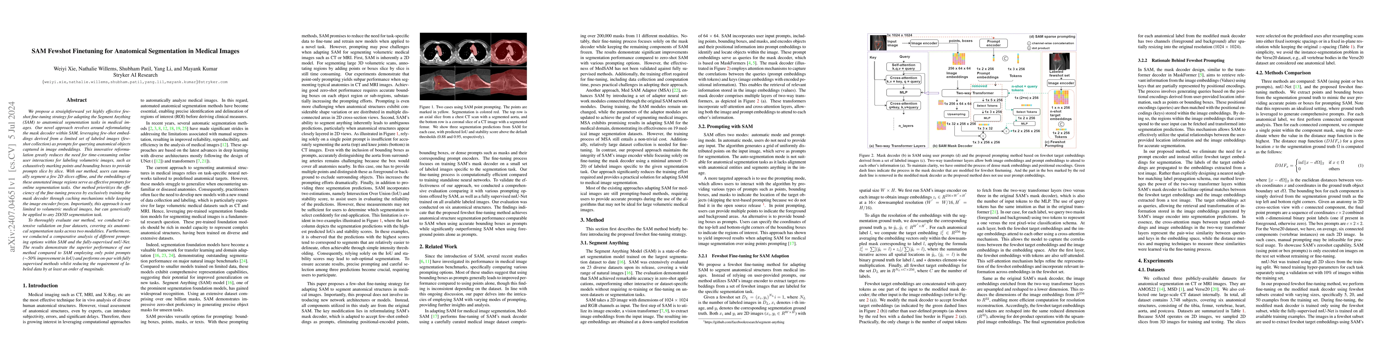 Thumbnail for SAM Fewshot Finetuning for Anatomical Segmentation in Medical Images