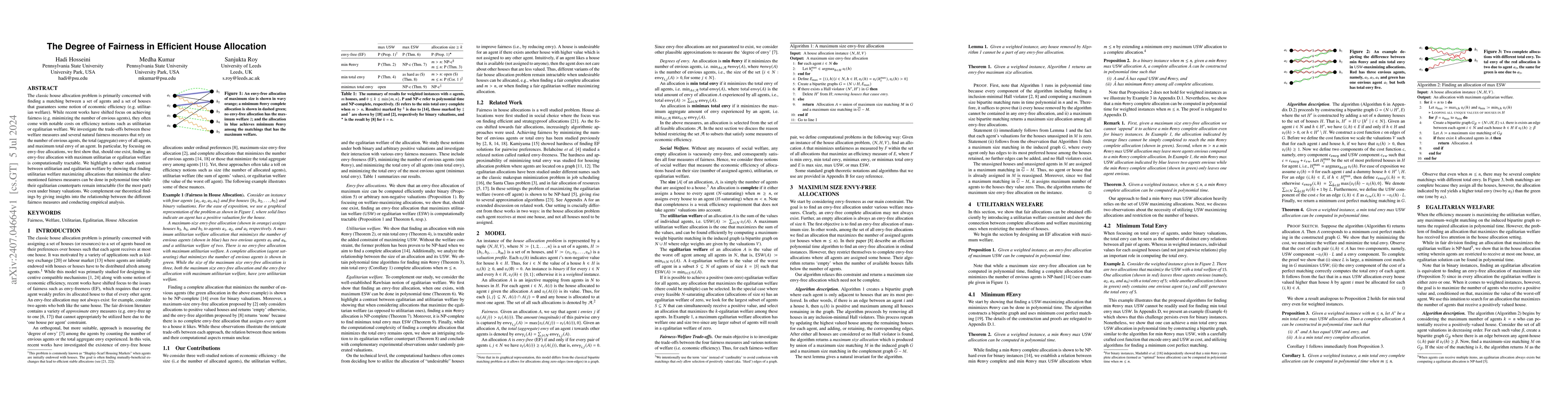 Thumbnail for The Degree of Fairness in Efficient House Allocation