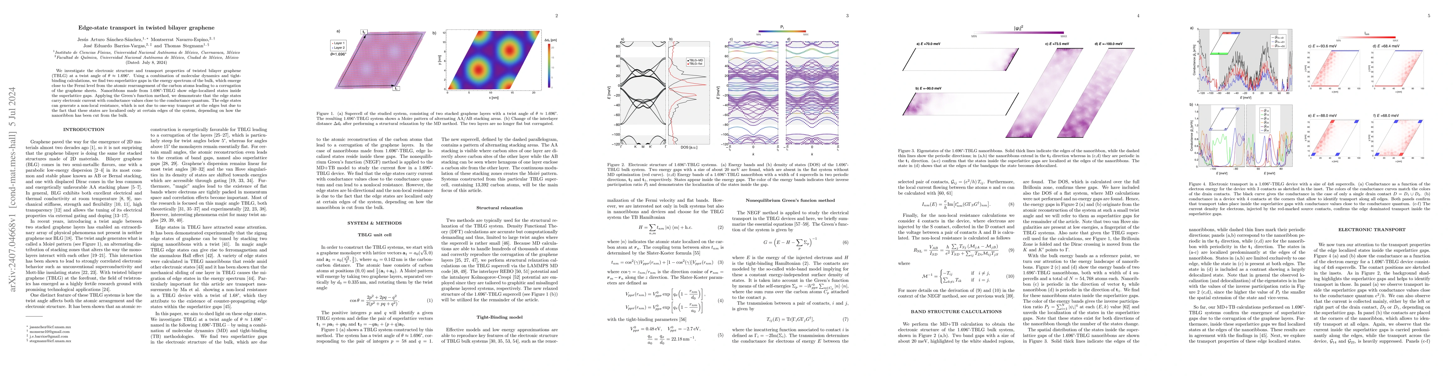 Thumbnail for Edge-state transport in twisted bilayer graphene