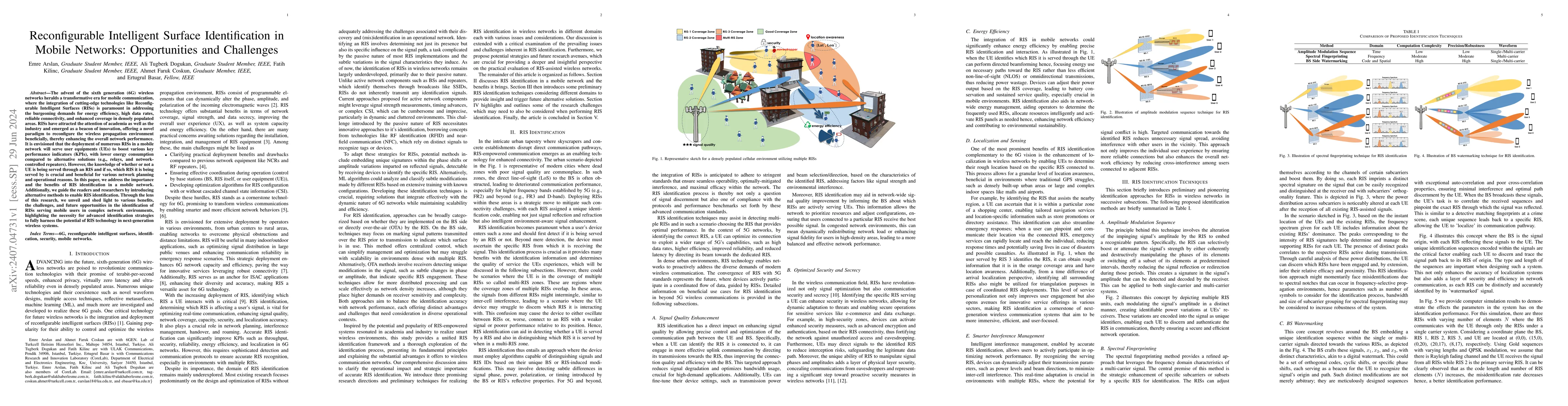 Thumbnail for Reconfigurable Intelligent Surface Identification in Mobile Networks:
  Opportunities and Challenges