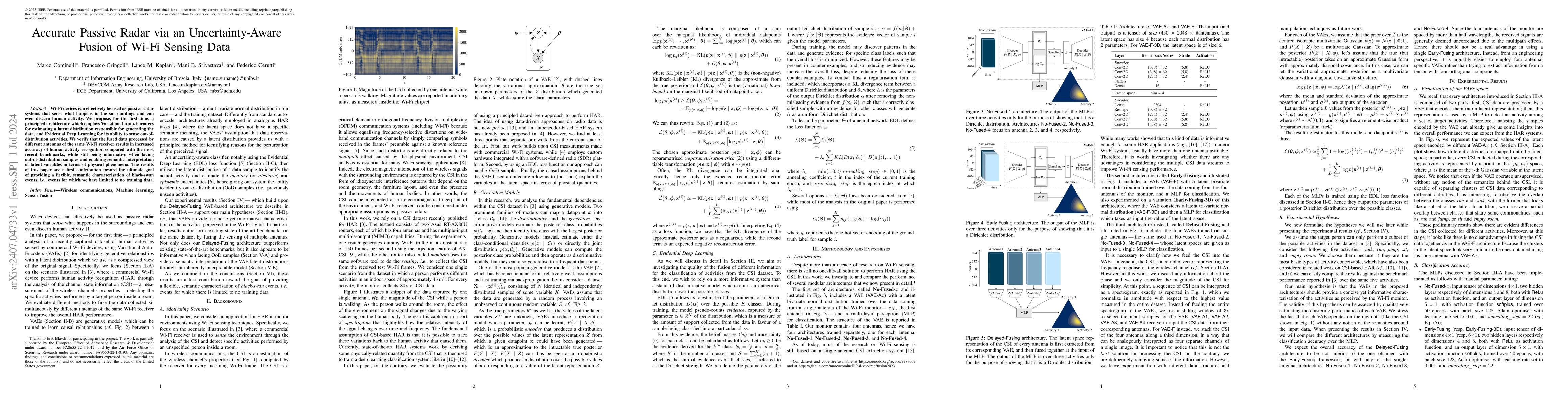 Thumbnail for Accurate Passive Radar via an Uncertainty-Aware Fusion of Wi-Fi Sensing
  Data