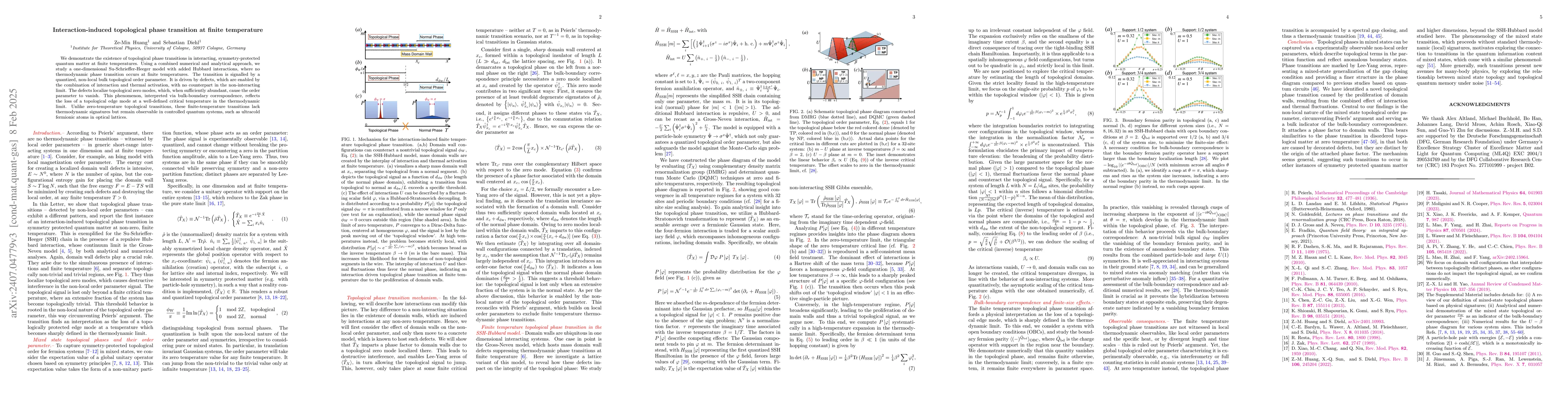 Thumbnail for Interaction-induced topological phase transition at finite temperature