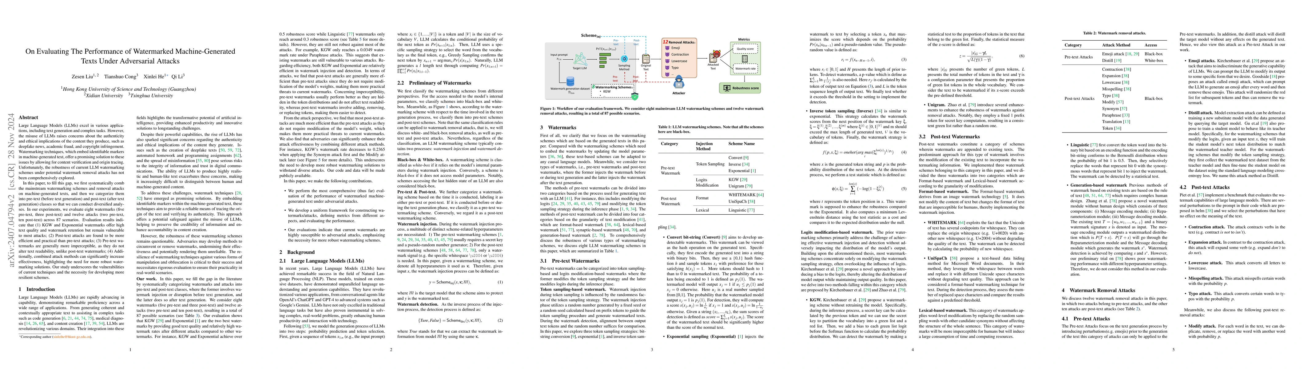 Thumbnail for On Evaluating The Performance of Watermarked Machine-Generated Texts
  Under Adversarial Attacks