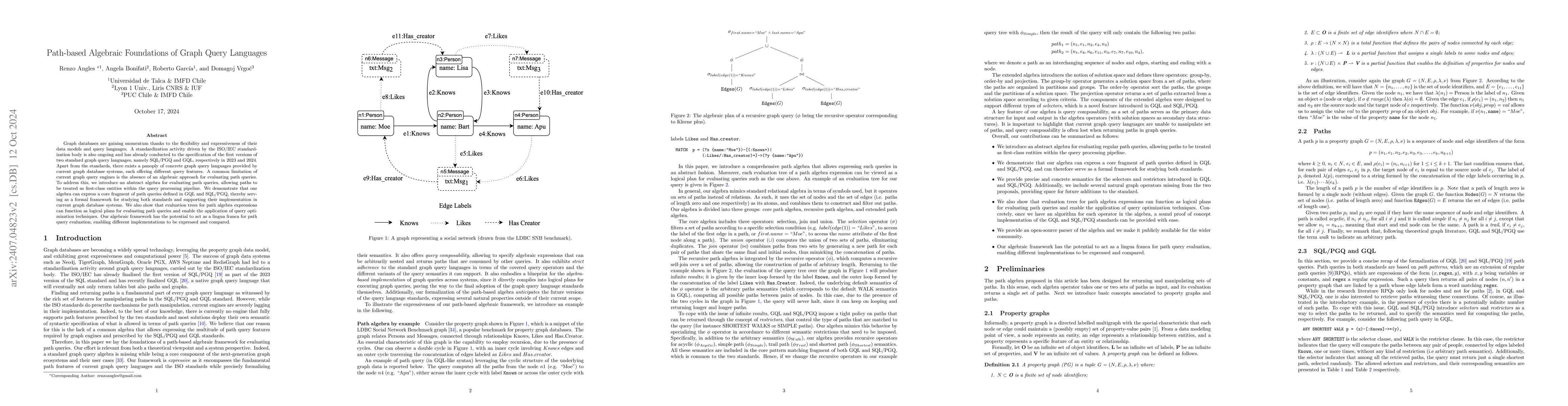 Thumbnail for Path-based Algebraic Foundations of Graph Query Languages