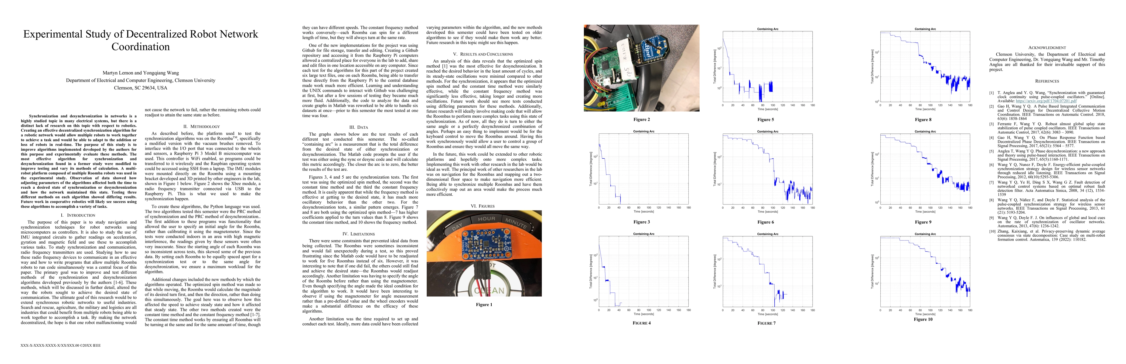 Thumbnail for Experimental Study of Decentralized Robot Network Coordination