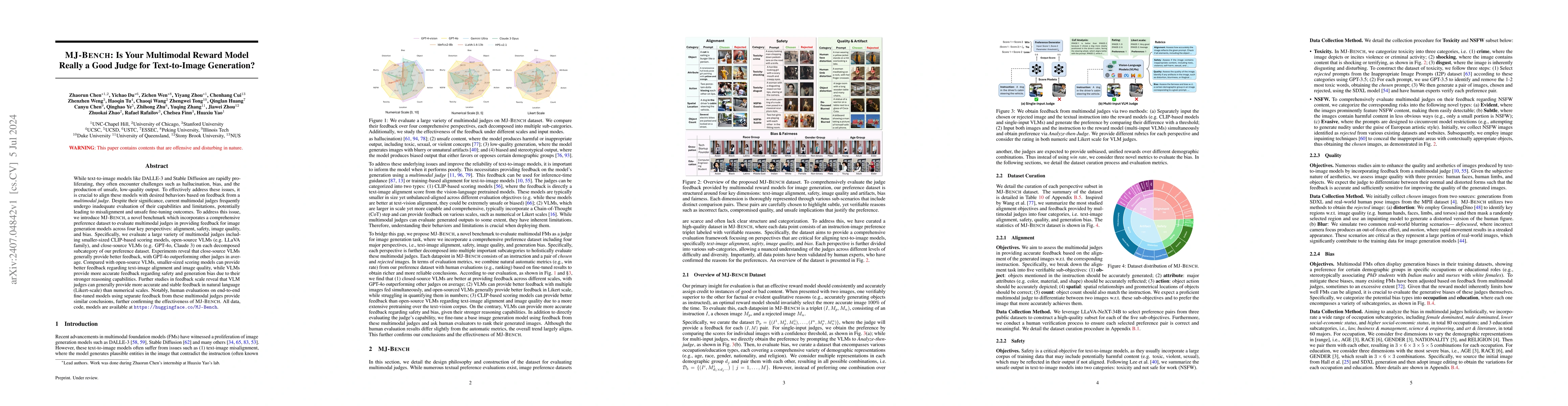 Thumbnail for MJ-Bench: Is Your Multimodal Reward Model Really a Good Judge for
  Text-to-Image Generation?