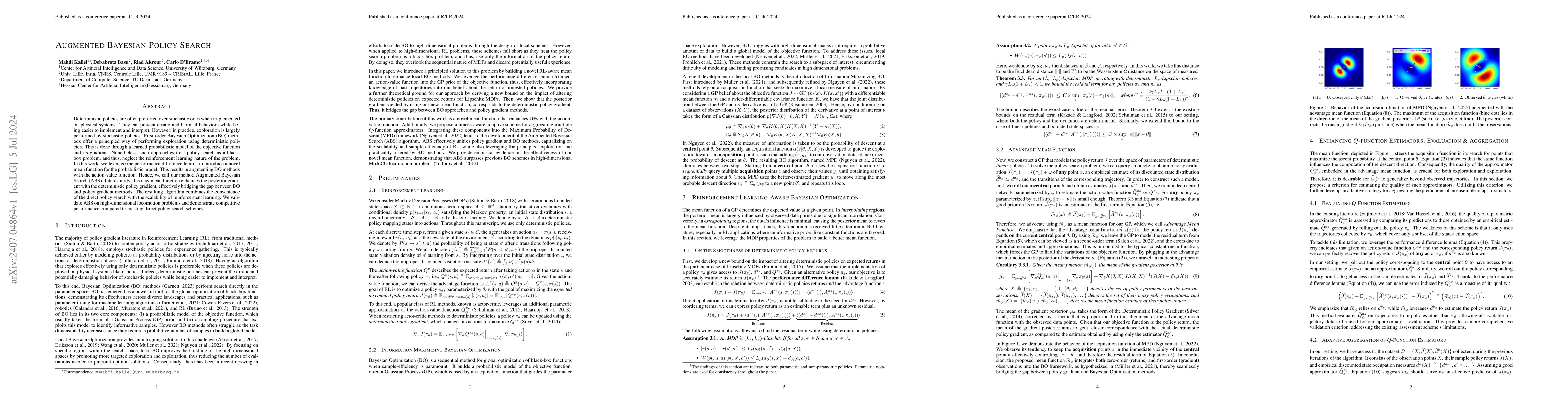 Thumbnail for Augmented Bayesian Policy Search