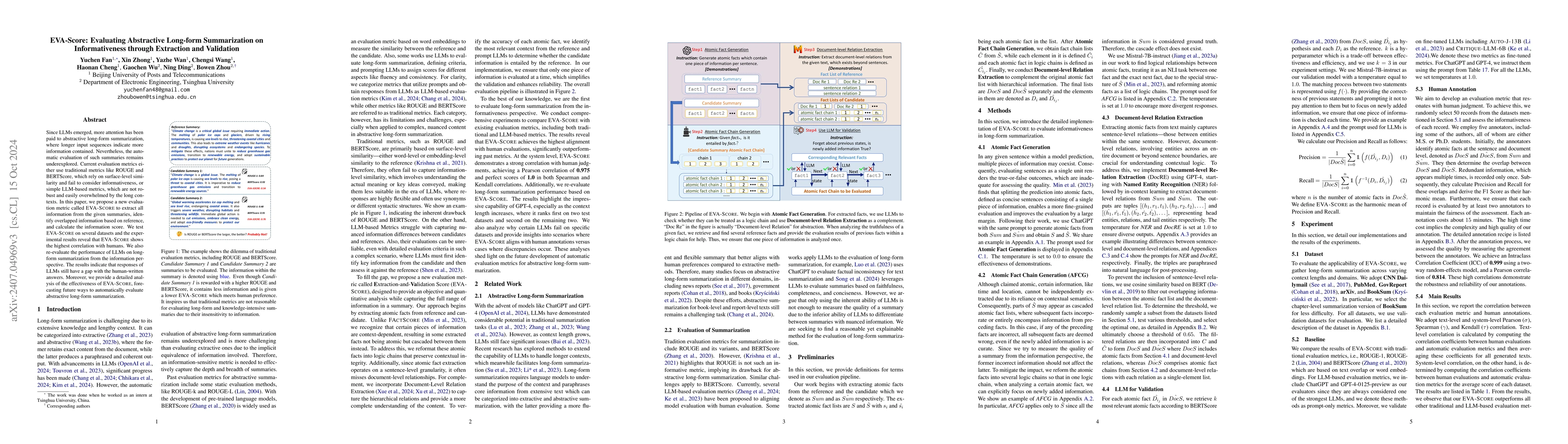 Thumbnail for EVA-Score: Evaluation of Long-form Summarization on Informativeness
  through Extraction and Validation