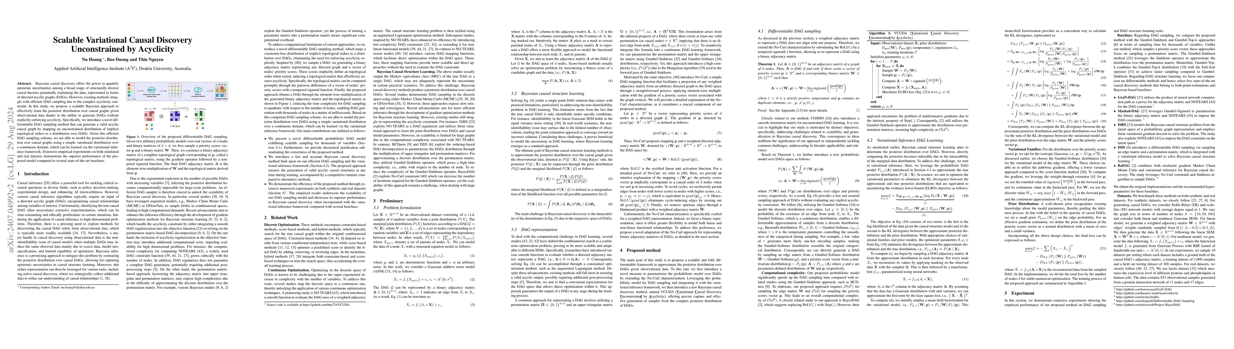 Thumbnail for Scalable Variational Causal Discovery Unconstrained by Acyclicity