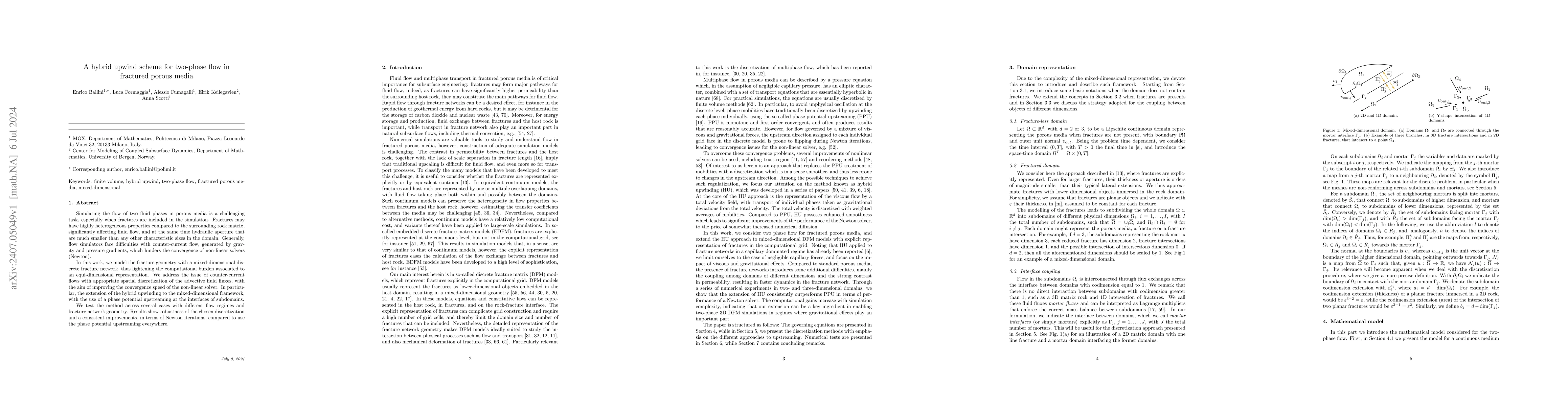 Thumbnail for A hybrid upwind scheme for two-phase flow in fractured porous media