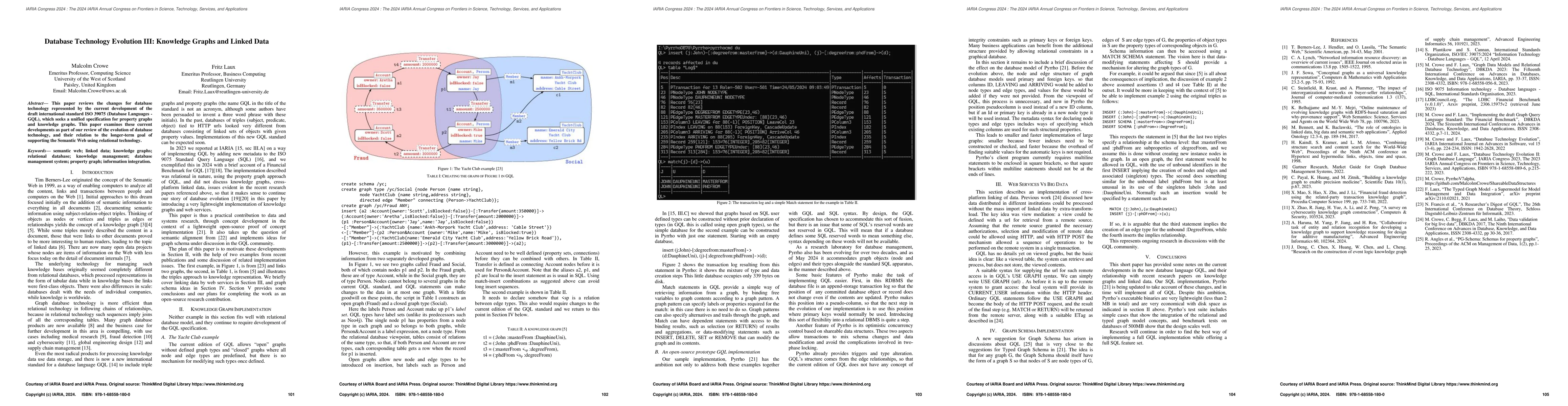 Thumbnail for Database Technology Evolution III: Knowledge Graphs and Linked Data