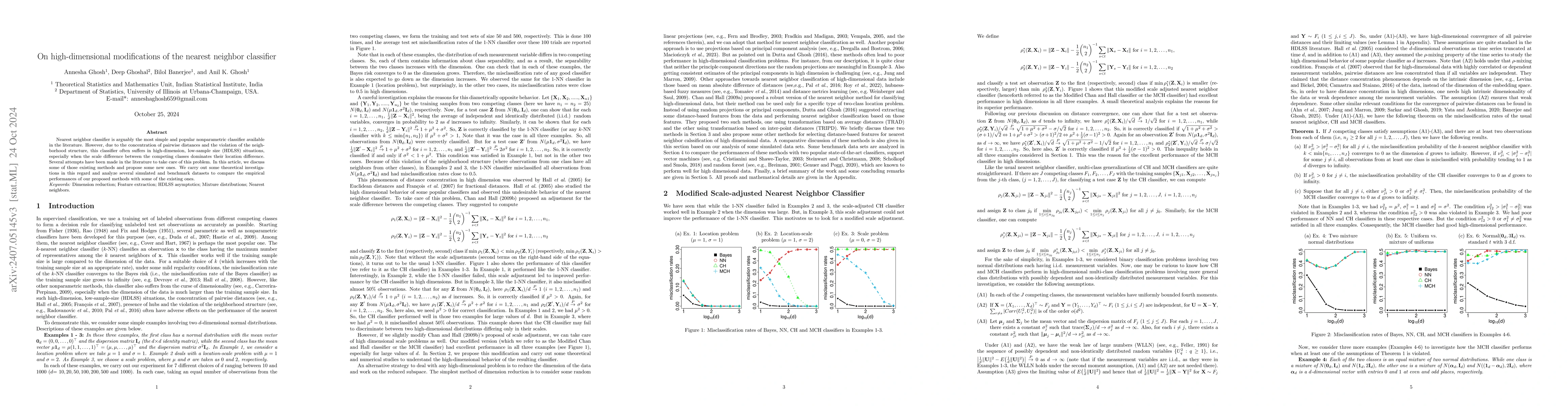 Thumbnail for On high-dimensional modifications of the nearest neighbor classifier
