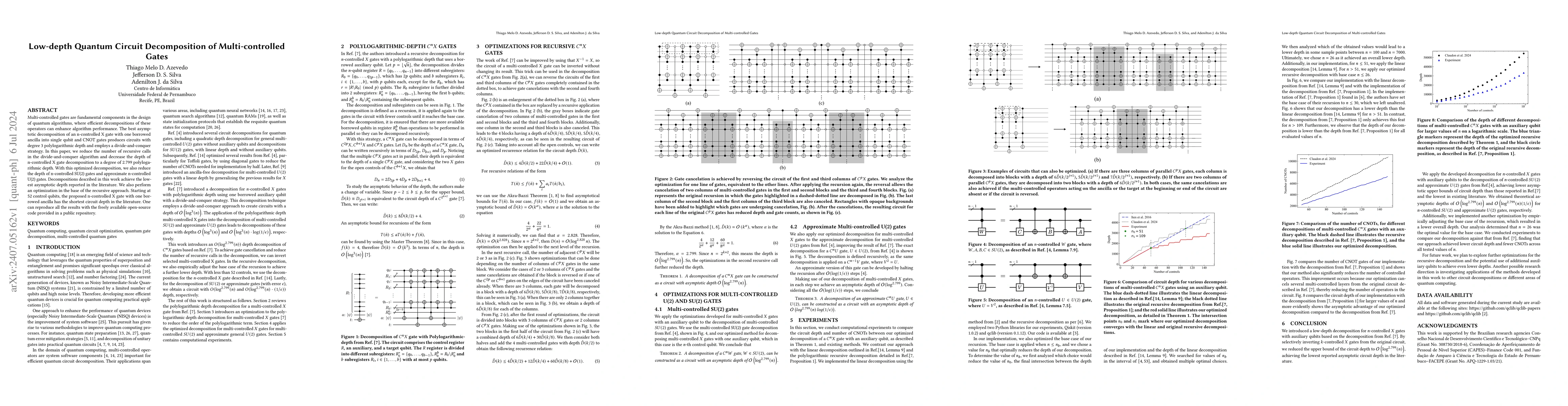 Thumbnail for Low-depth Quantum Circuit Decomposition of Multi-controlled Gates