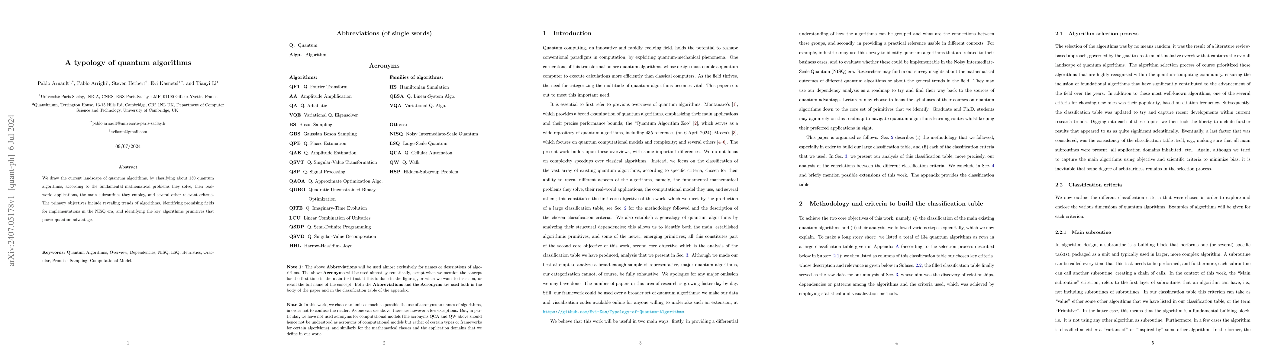 Thumbnail for A typology of quantum algorithms