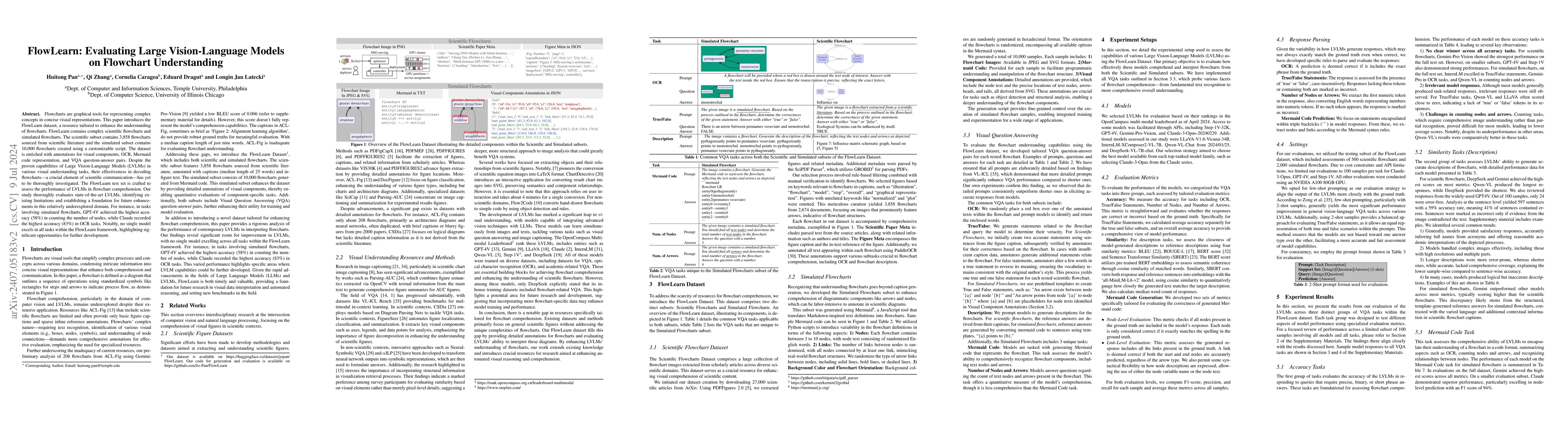 Thumbnail for FlowLearn: Evaluating Large Vision-Language Models on Flowchart
  Understanding