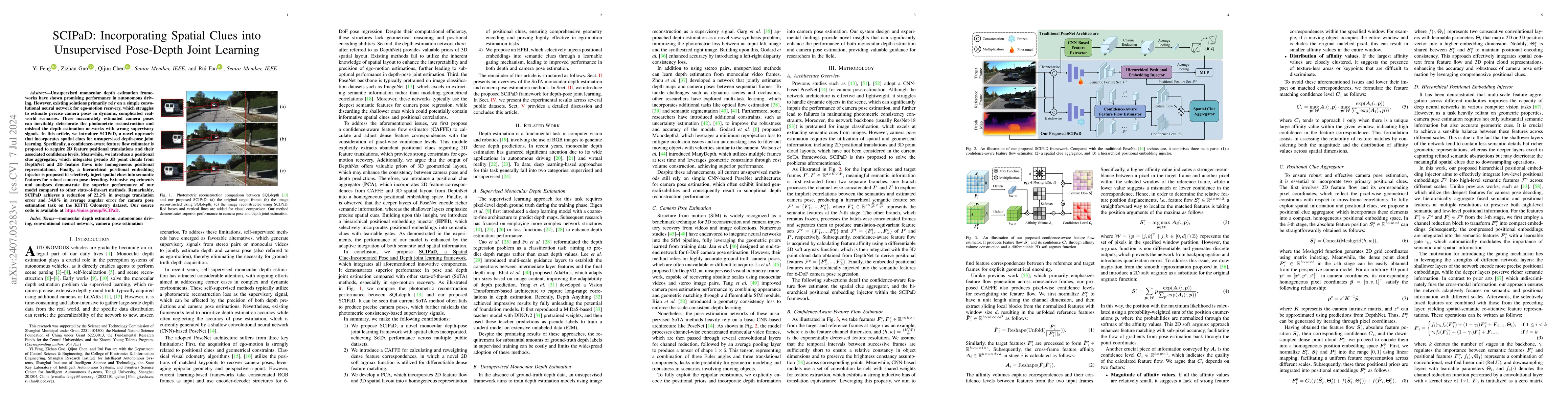 Thumbnail for SCIPaD: Incorporating Spatial Clues into Unsupervised Pose-Depth Joint
  Learning