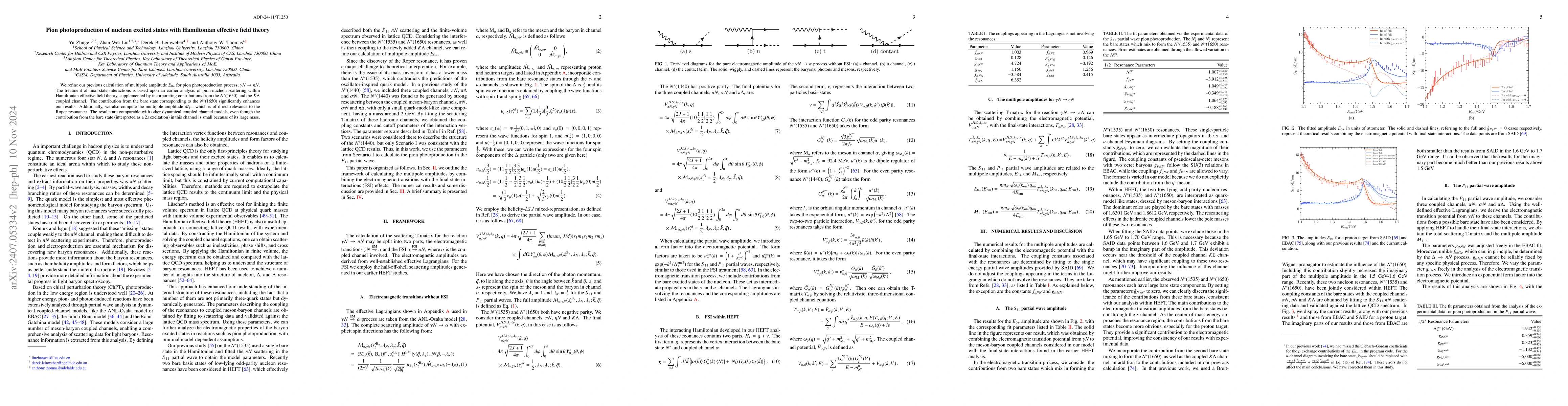 Thumbnail for Pion photoproduction of nucleon excited states with Hamiltonian
  effective field theory