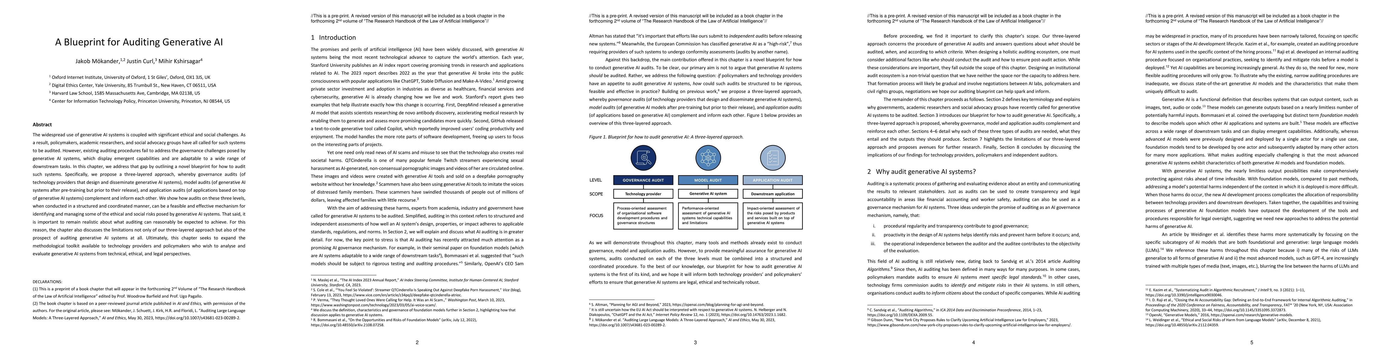 Thumbnail for A Blueprint for Auditing Generative AI