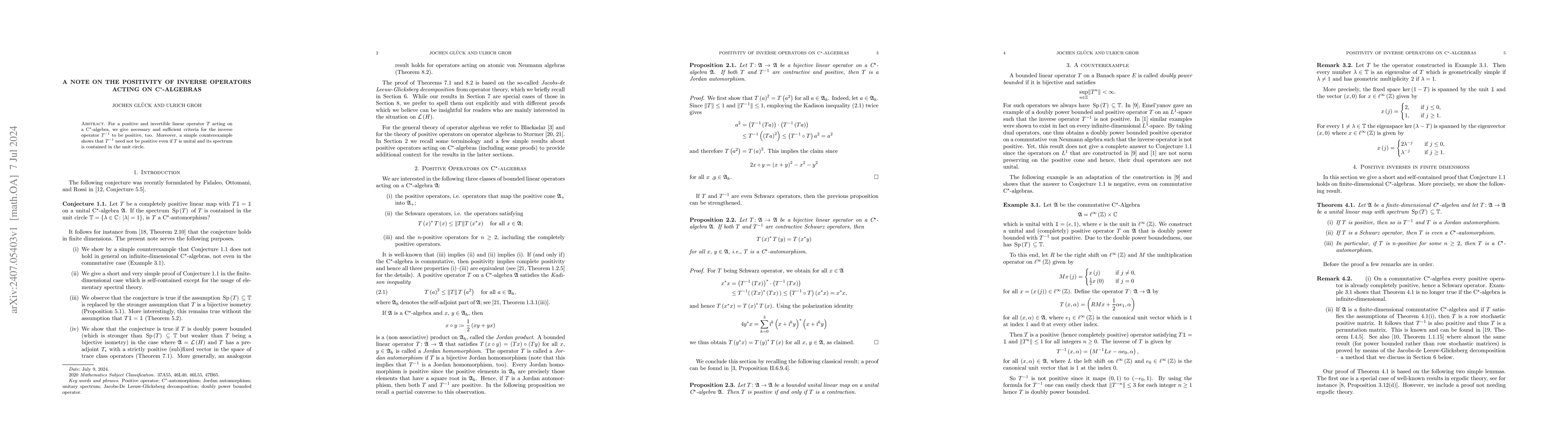 Thumbnail for A note on the positivity of inverse operators acting on $C^*$-algebras