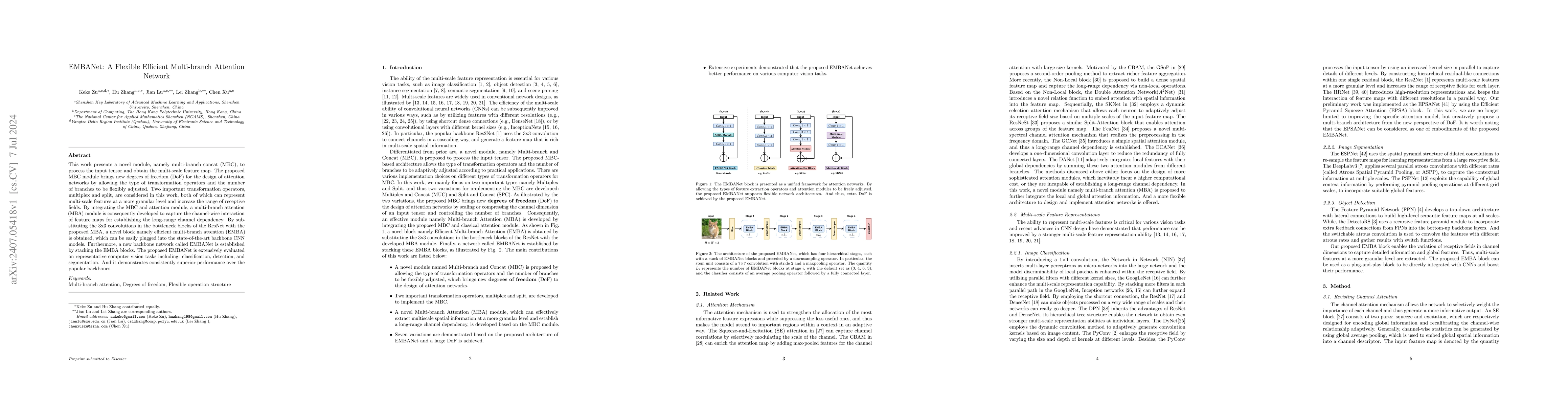 Thumbnail for EMBANet: A Flexible Efffcient Multi-branch Attention Network