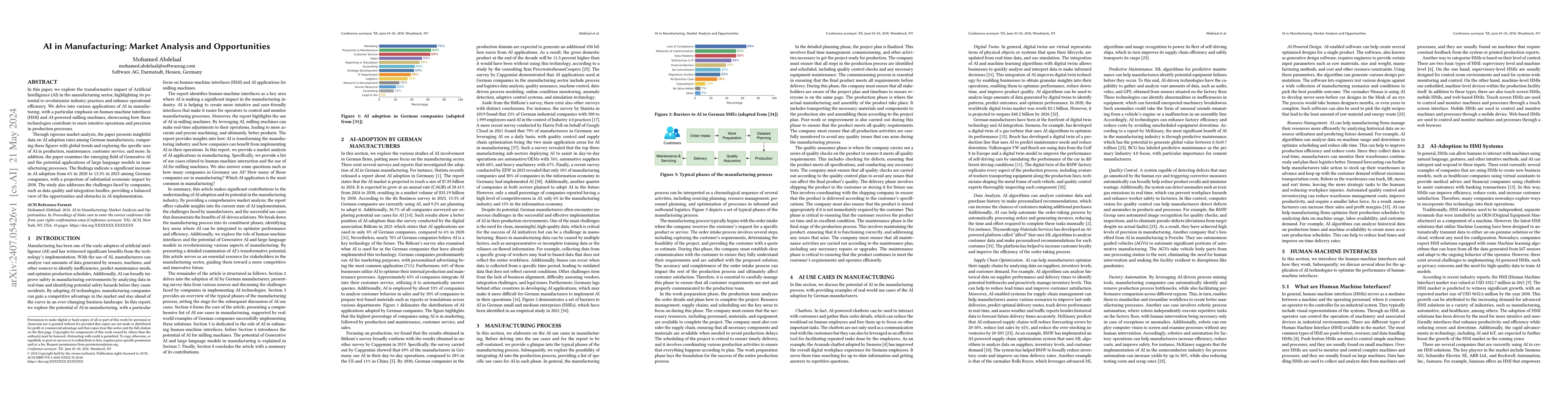 Thumbnail for AI in Manufacturing: Market Analysis and Opportunities