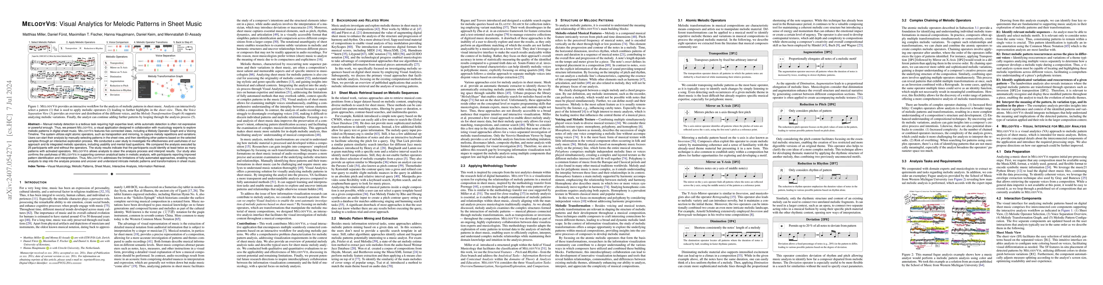 Thumbnail for MelodyVis: Visual Analytics for Melodic Patterns in Sheet Music