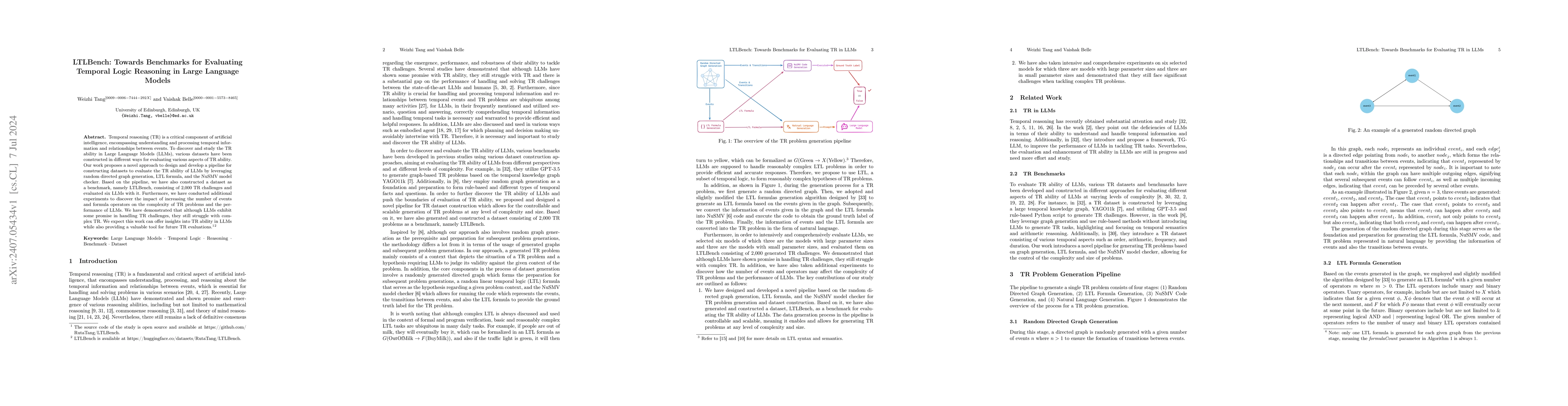 Thumbnail for LTLBench: Towards Benchmarks for Evaluating Temporal Logic Reasoning in
  Large Language Models