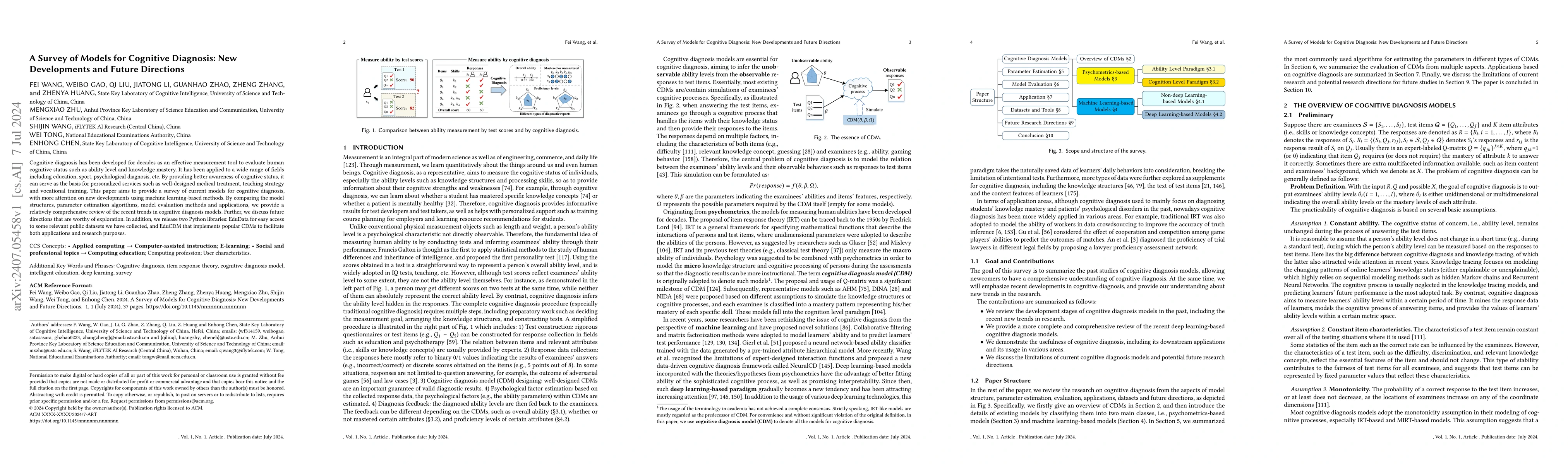 Thumbnail for A Survey of Models for Cognitive Diagnosis: New Developments and Future
  Directions