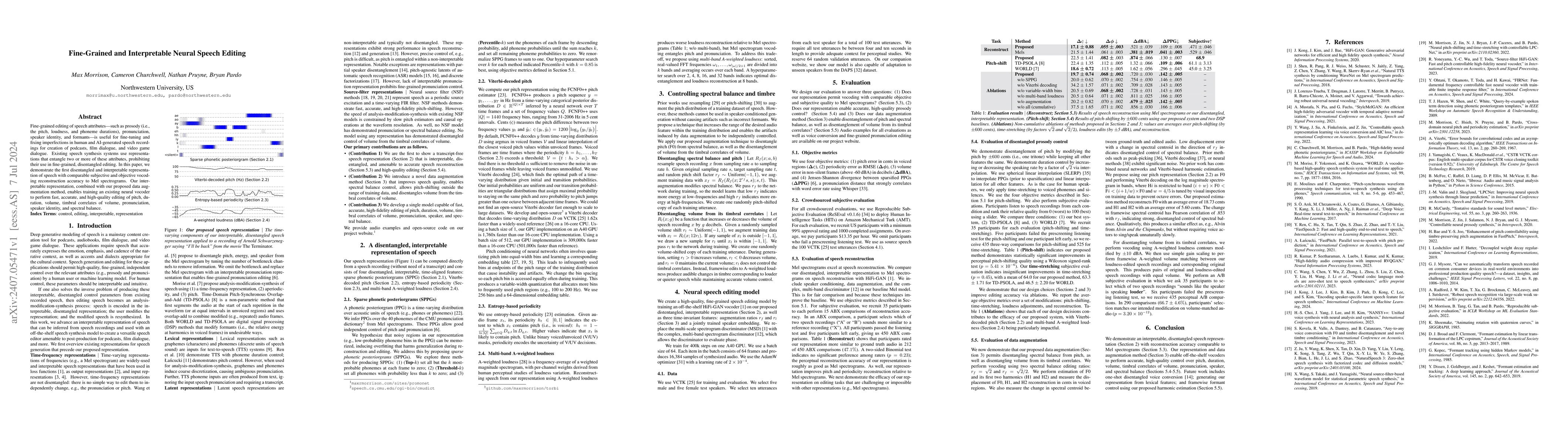 Thumbnail for Fine-Grained and Interpretable Neural Speech Editing