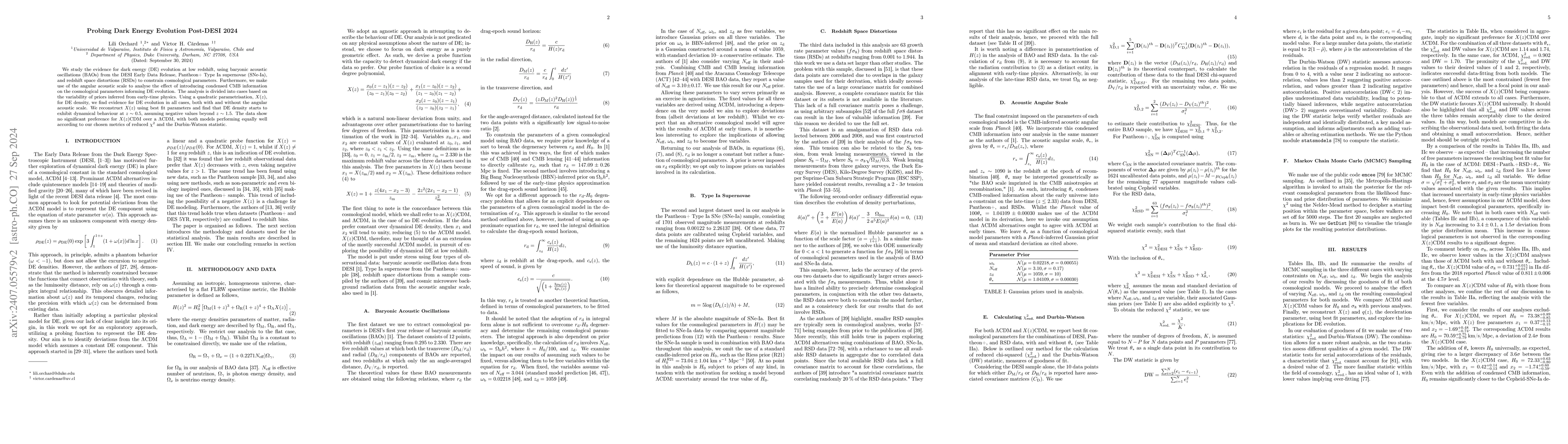 Thumbnail for Probing Dark Energy Evolution Post-DESI 2024