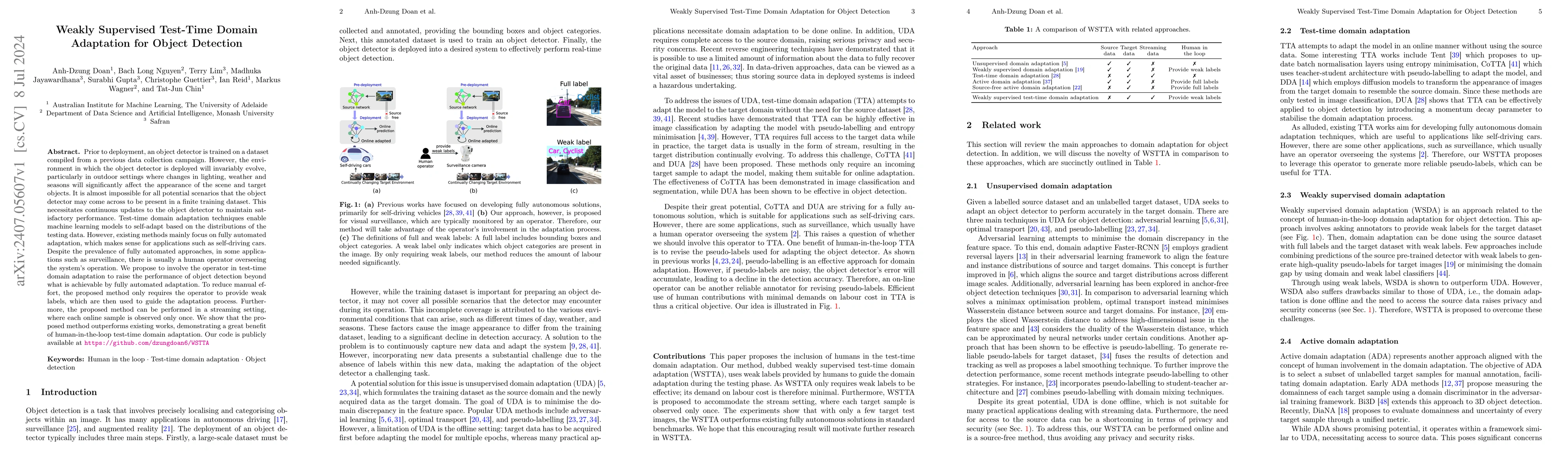 Thumbnail for Weakly Supervised Test-Time Domain Adaptation for Object Detection