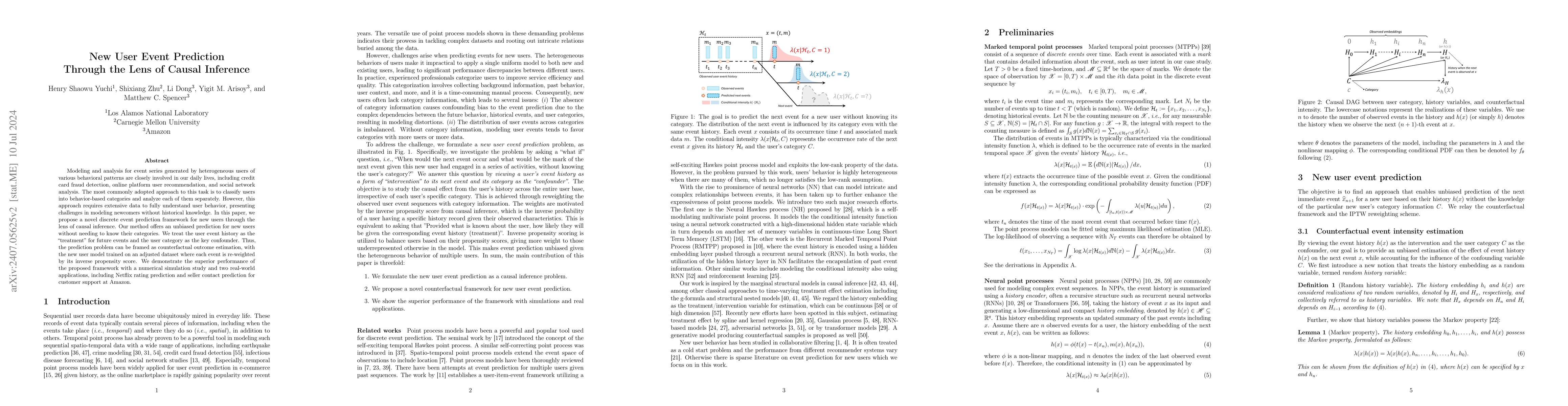 Thumbnail for New User Event Prediction Through the Lens of Causal Inference