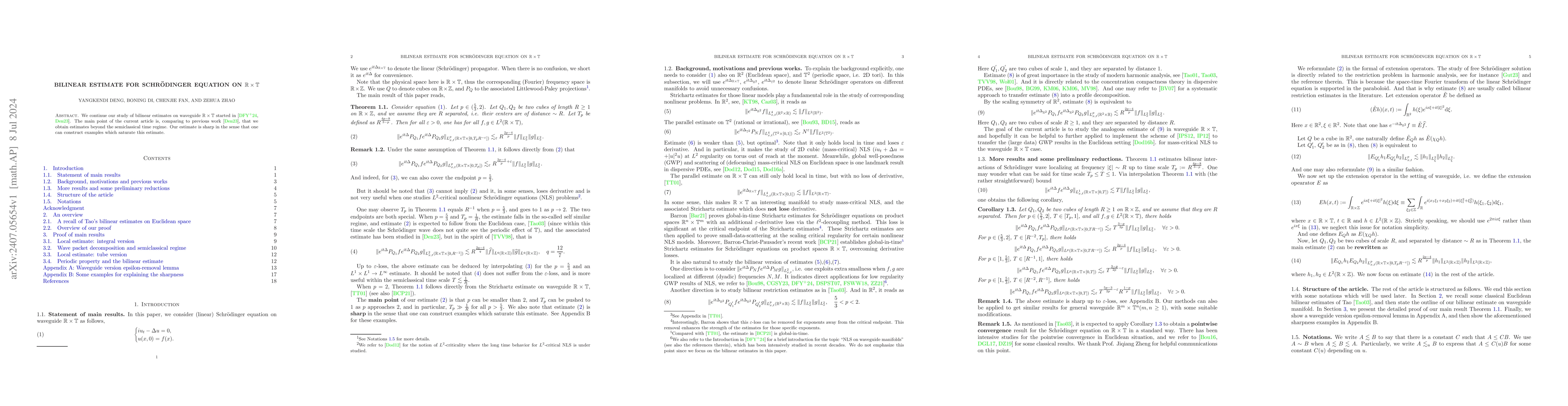 Thumbnail for Bilinear estimate for Schrödinger equation on $\mathbb{R} \times
  \mathbb{T}$
