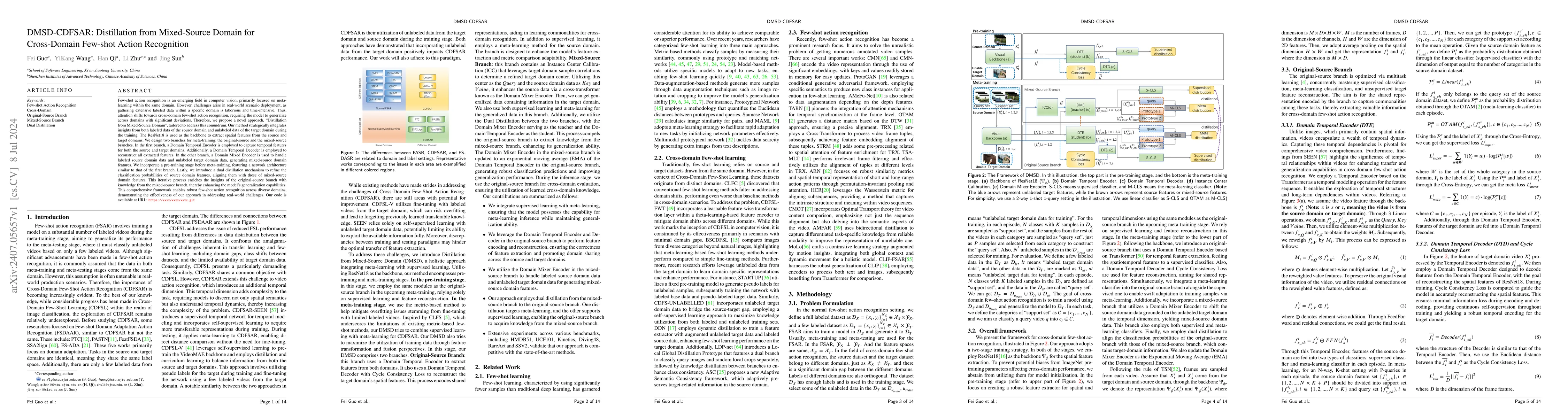 Thumbnail for DMSD-CDFSAR: Distillation from Mixed-Source Domain for Cross-Domain
  Few-shot Action Recognition