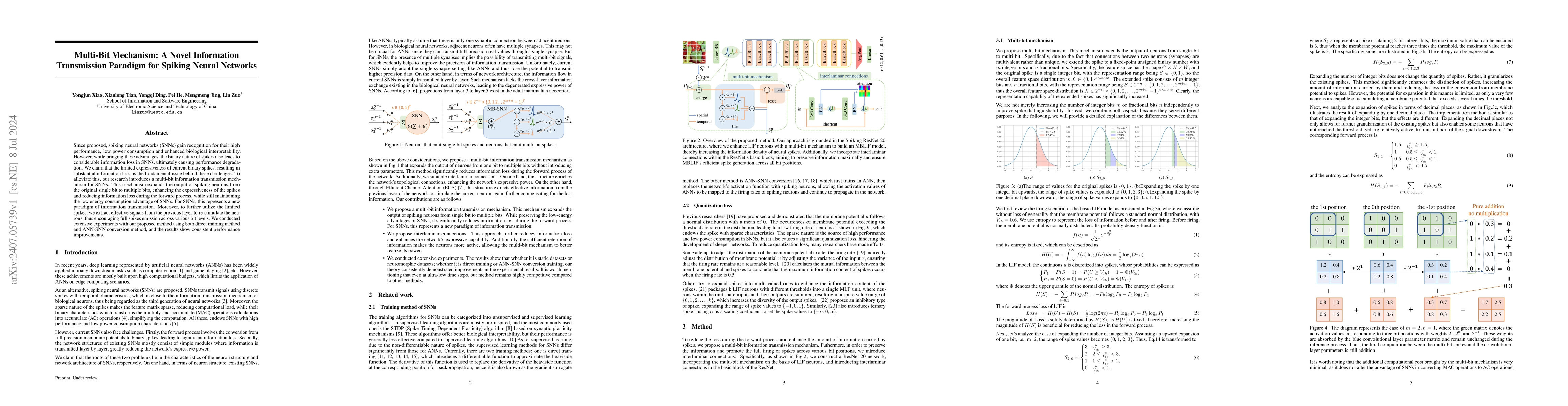 Thumbnail for Multi-Bit Mechanism: A Novel Information Transmission Paradigm for
  Spiking Neural Networks