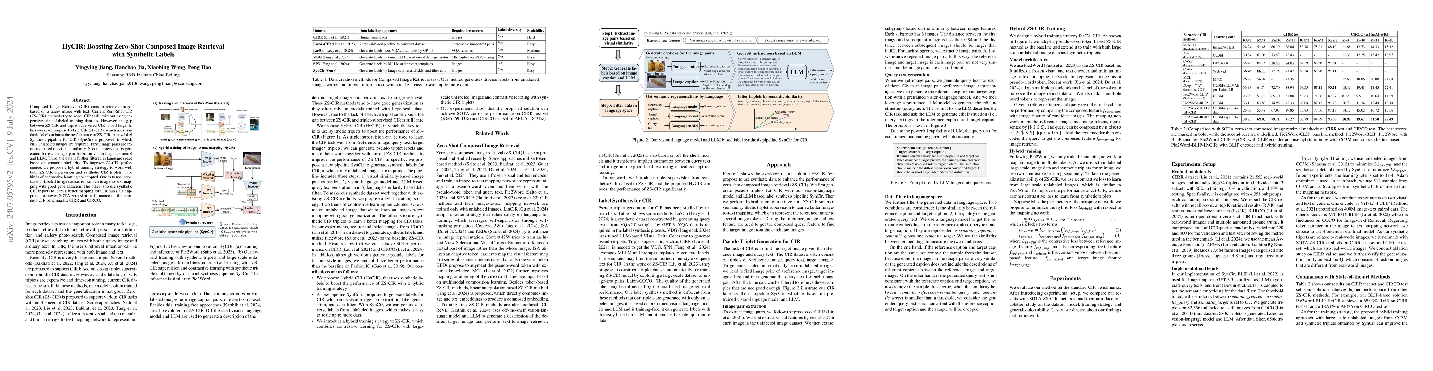 Thumbnail for HyCIR: Boosting Zero-Shot Composed Image Retrieval with Synthetic Labels
