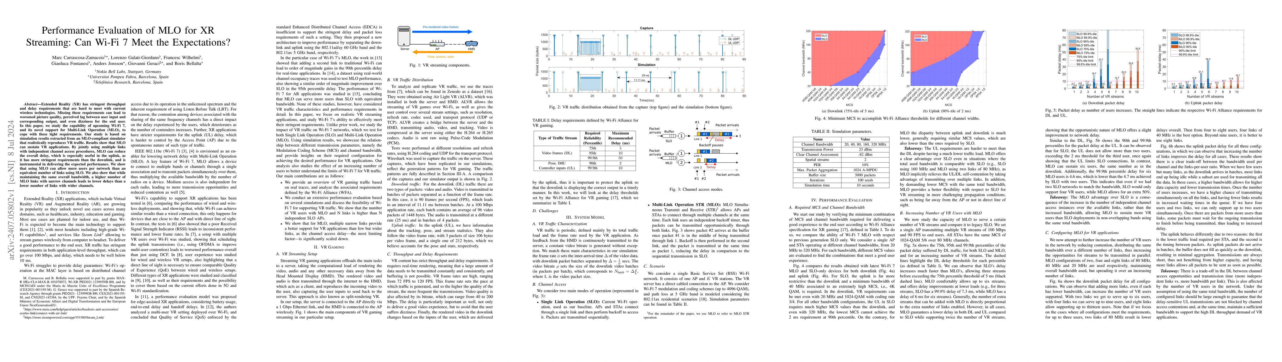 Thumbnail for Performance Evaluation of MLO for XR Streaming: Can Wi-Fi 7 Meet the
  Expectations?