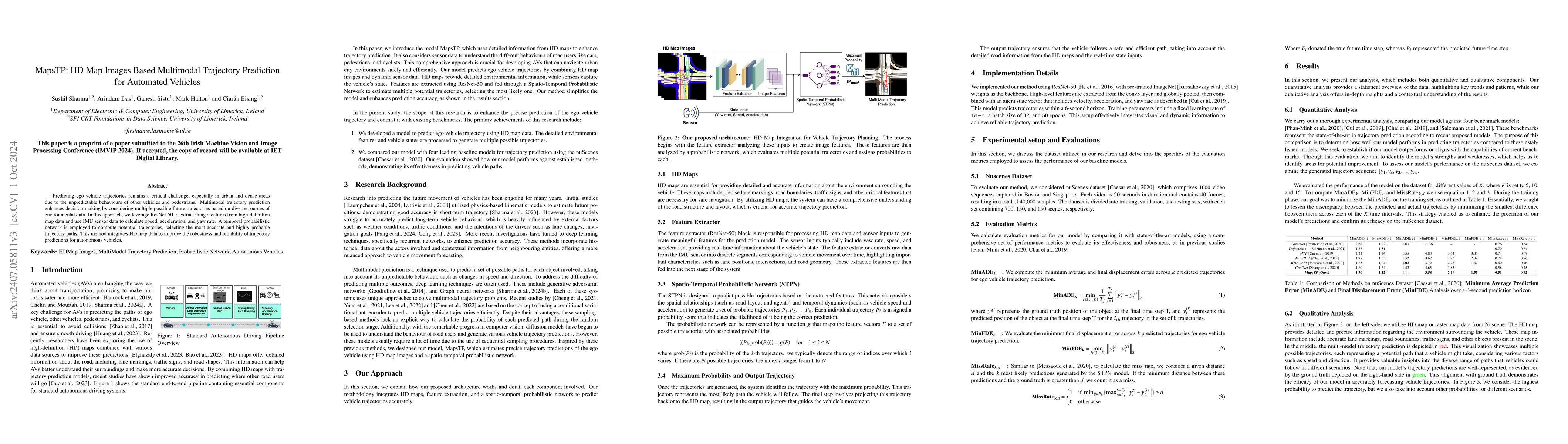Thumbnail for MapsTP: HD Map Images Based Multimodal Trajectory Prediction for
  Automated Vehicles