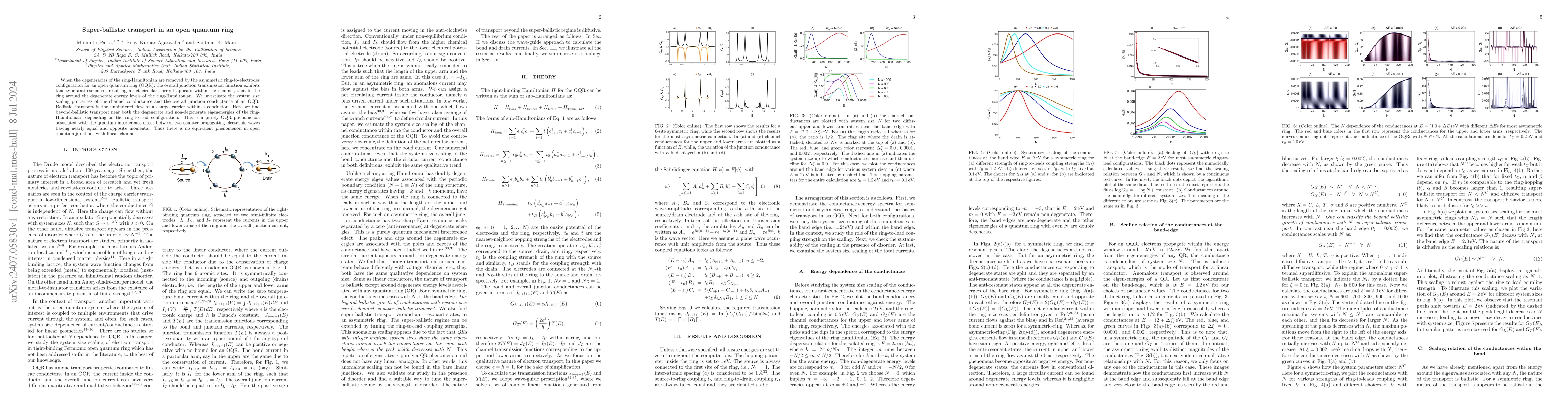 Thumbnail for Super-ballistic transport in an open quantum ring