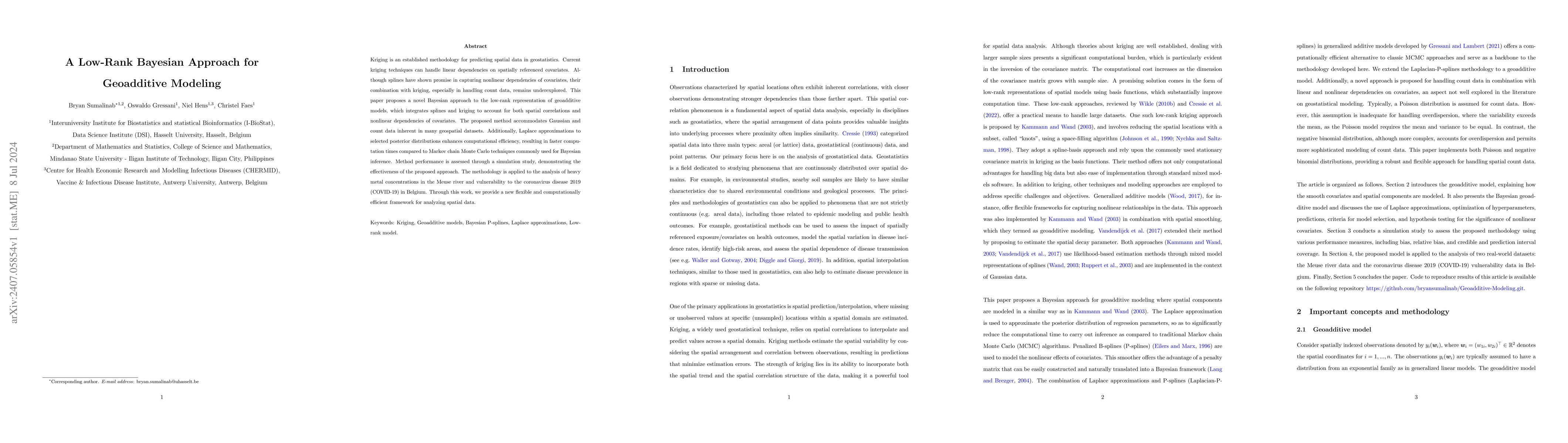 Thumbnail for A Low-Rank Bayesian Approach for Geoadditive Modeling