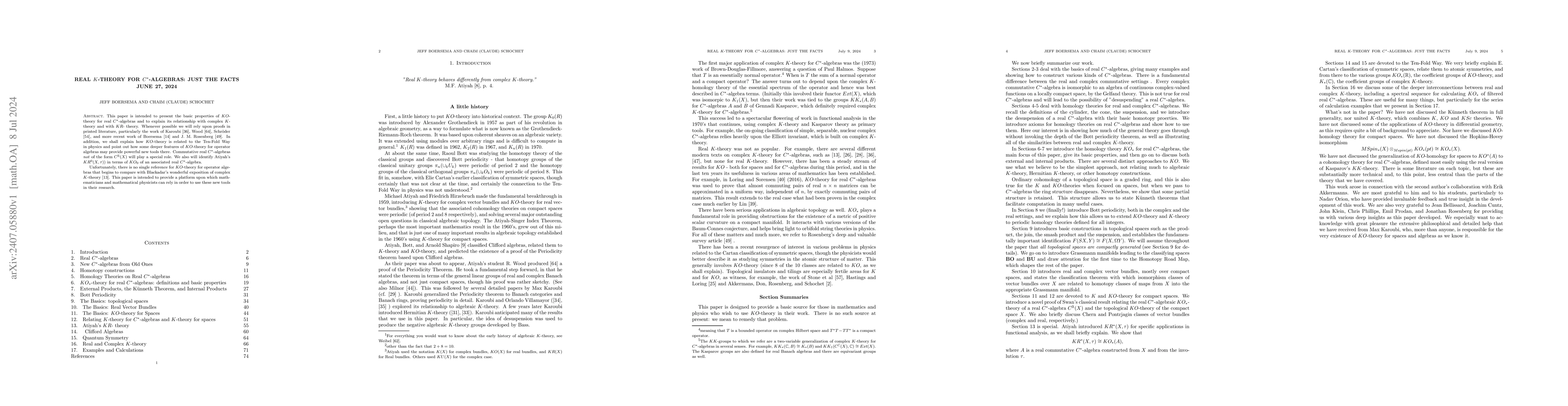 Thumbnail for Real $K$-Theory for $C^*$-Algebras: Just the Facts