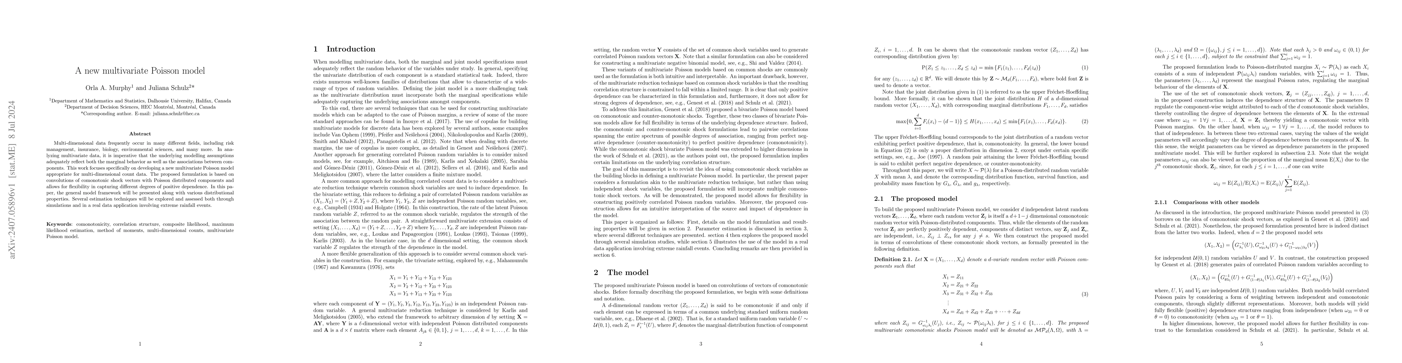 Thumbnail for A new multivariate Poisson model