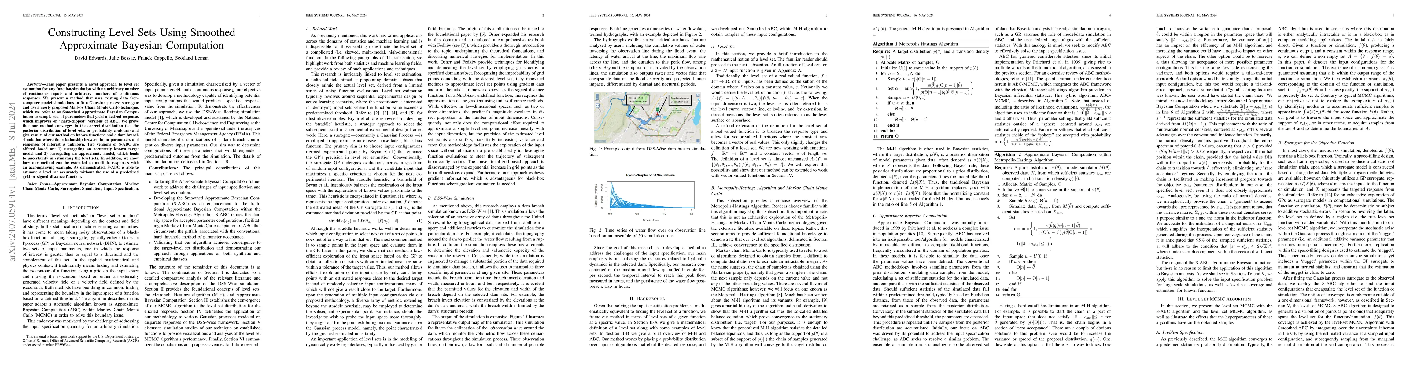 Thumbnail for Constructing Level Sets Using Smoothed Approximate Bayesian Computation