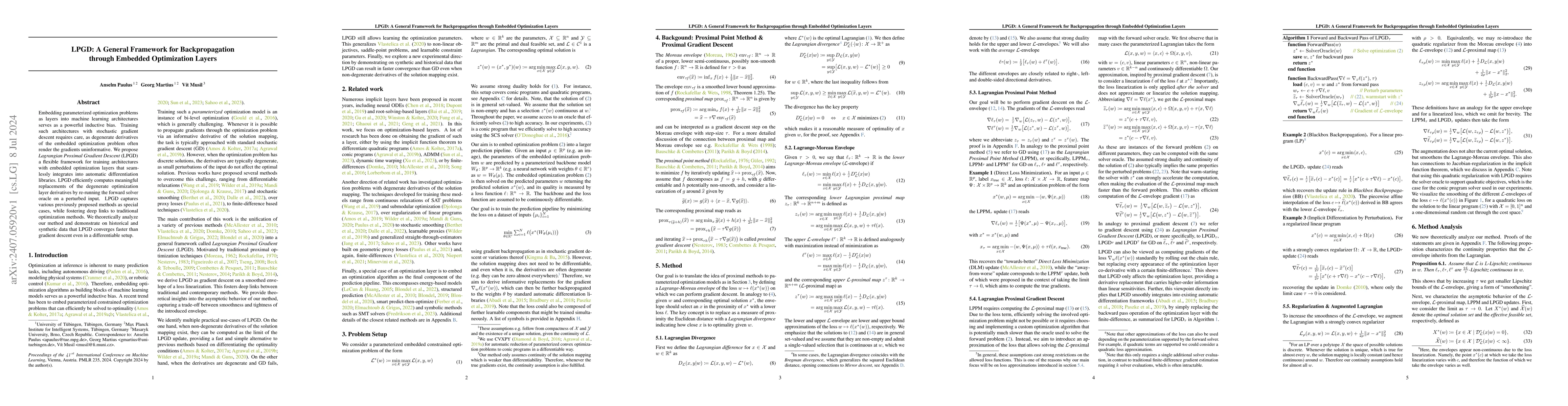 Thumbnail for LPGD: A General Framework for Backpropagation through Embedded
  Optimization Layers