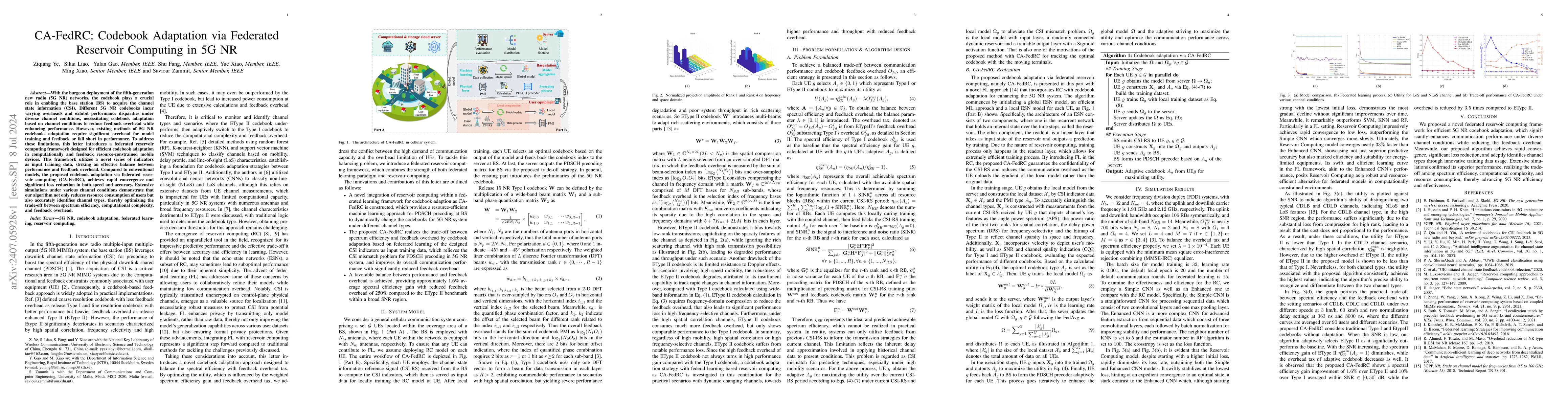 Thumbnail for CA-FedRC: Codebook Adaptation via Federated Reservoir Computing in 5G NR