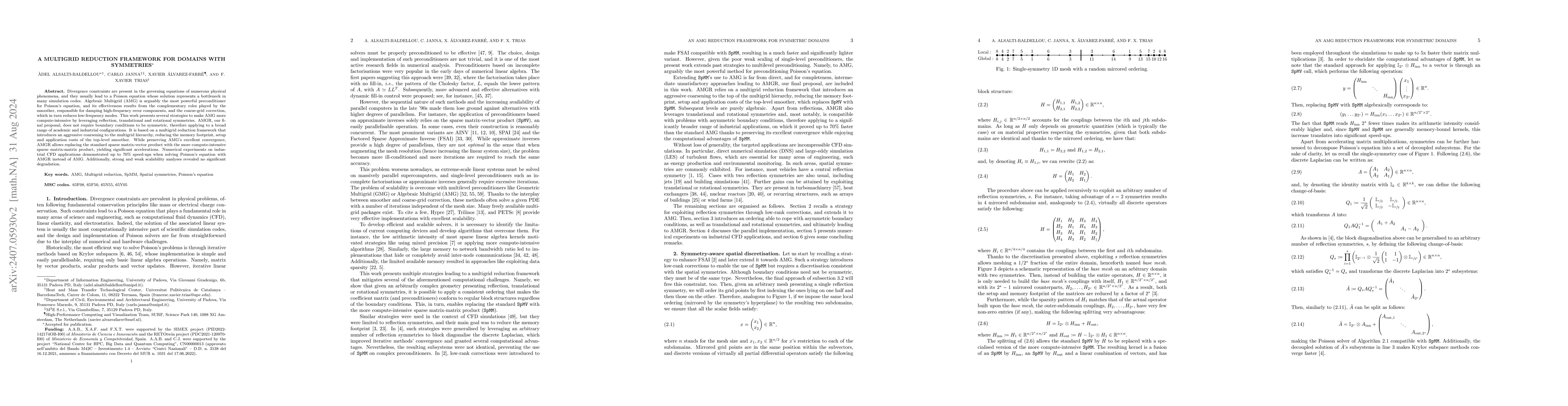 Thumbnail for A multigrid reduction framework for domains with symmetries