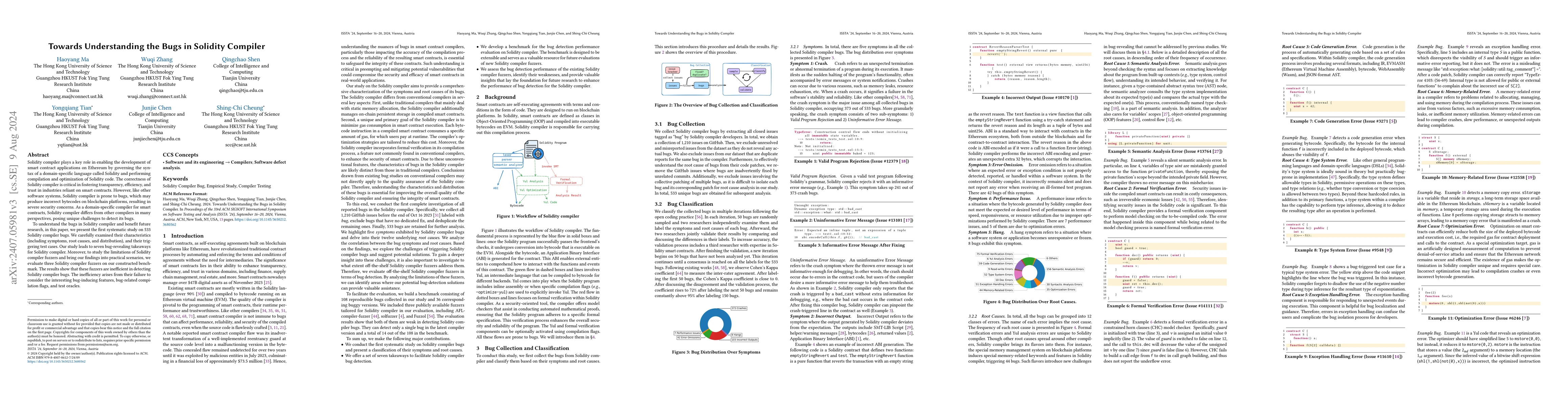Thumbnail for Towards Understanding the Bugs in Solidity Compiler