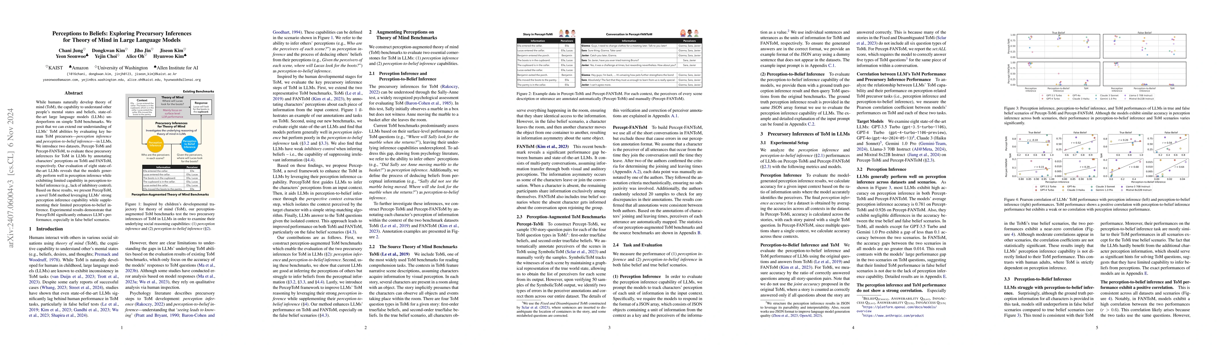 Thumbnail for Perceptions to Beliefs: Exploring Precursory Inferences for Theory of
  Mind in Large Language Models